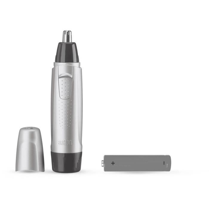 Braun Ear and Nose Trimmer - EN10 - Grey - 60 min Battery Life - Cordless