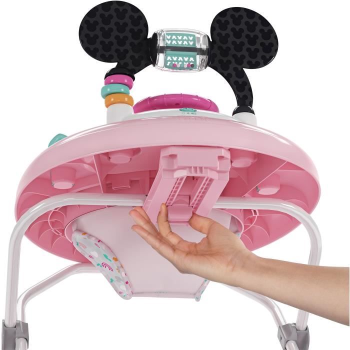 DISNEY BABY - MINNIE - 2-in-1 Convertible Baby Walker - Built-in Activity Toy