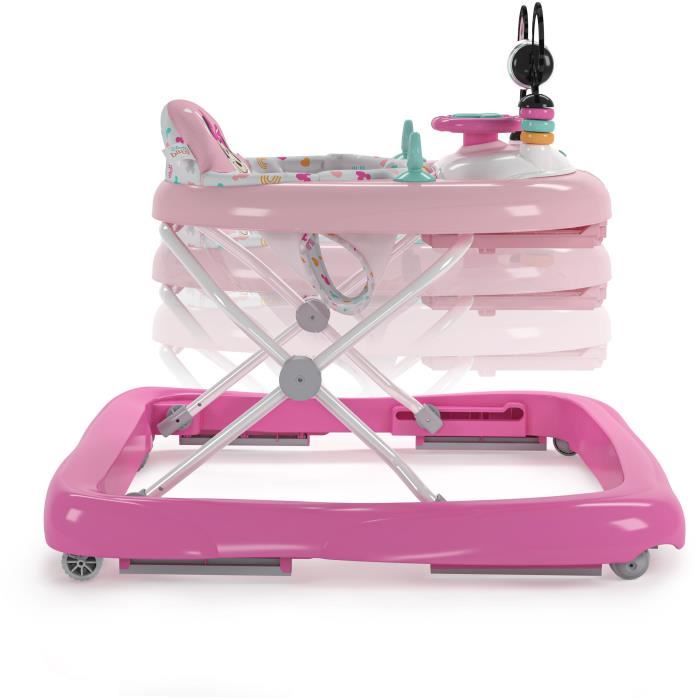 DISNEY BABY - MINNIE - 2-in-1 Convertible Baby Walker - Built-in Activity Toy