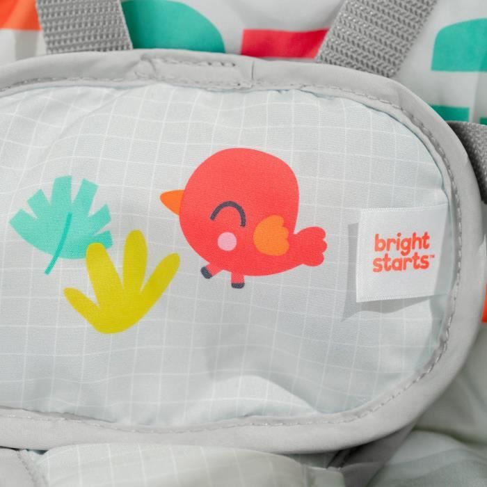BRIGHT STARTS Baby Bouncer - Foldable Electric Swing - 6 Speeds