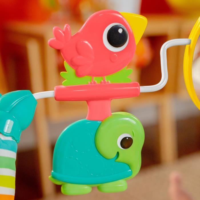 BRIGHT STARTS Baby Bouncer Animals - Soothing Vibrations, Activity Arch