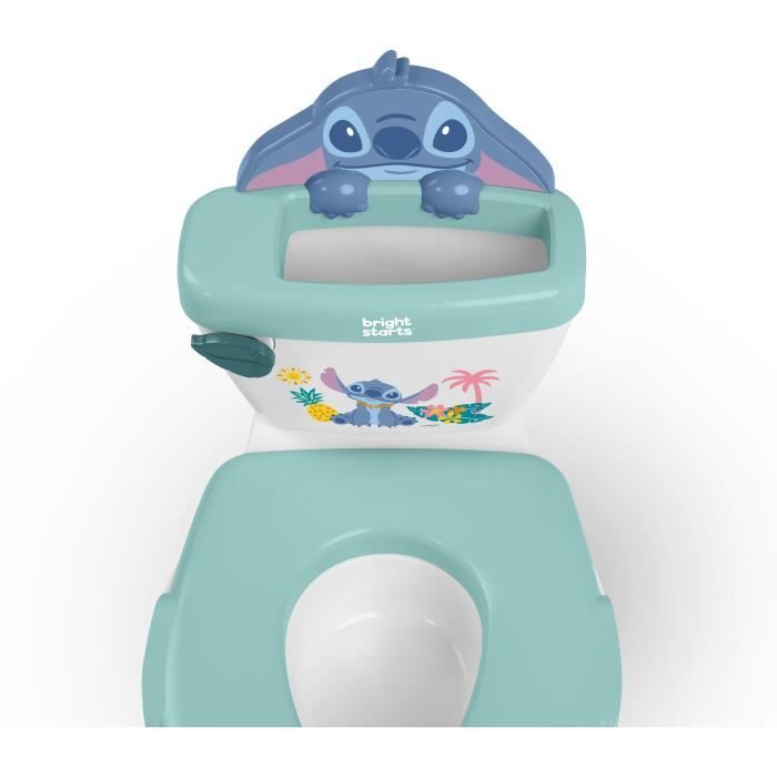 DISNEY BABY - STITCH - Mini Toilet with Included Toilet Seat Reducer, 2 in 1, Removable Potty for Easy Cleaning