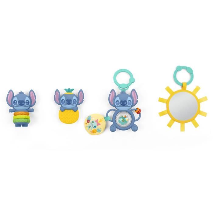 DISNEY BABY - STITCH Newborn Gift Set with Rattle, Teething Ring, Multi-sensory Toys