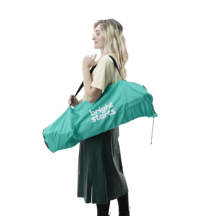 BRIGHT STARS Pop N Dine- Chaise haute pour repas bébé, pliable, nomade, de voyage, Léger, facile a nettoyer, Sac de transport inclus