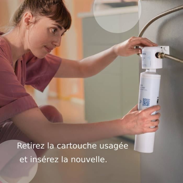 BRITA MyPure Slim Water Filtration System - Replacement Cartridge - Filters 8,000 Liters