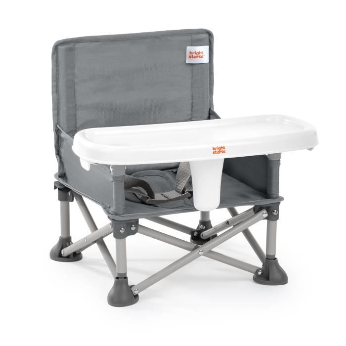 BRIGHT STARTS Pop N Sit Folding Booster Seat - Portable, Lightweight, Easy to Clean