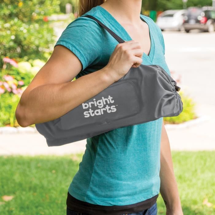 BRIGHT STARTS Pop N Sit Folding Booster Seat - Portable, Lightweight, Easy to Clean