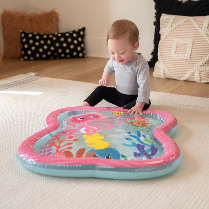 BABY EINSTEIN - JANET - Large Water Mat for Baby Girls, Sensory Play, Inflatable, Easy to Clean, 0 M+