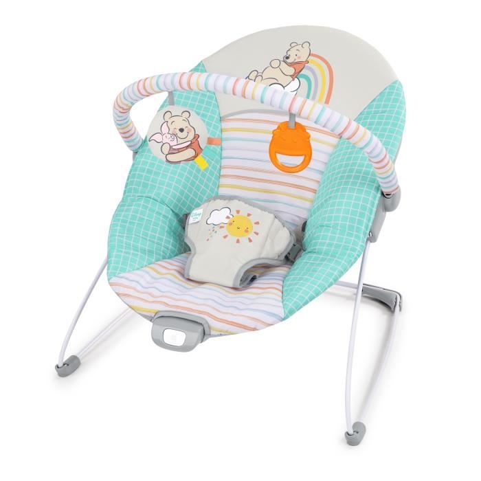 DISNEY BABY - WINNIE-Transat bébé évolutif Arche avec jouets d'éveil amovible - Évolutif de 0 a 6 mois, vibrations apaisantes