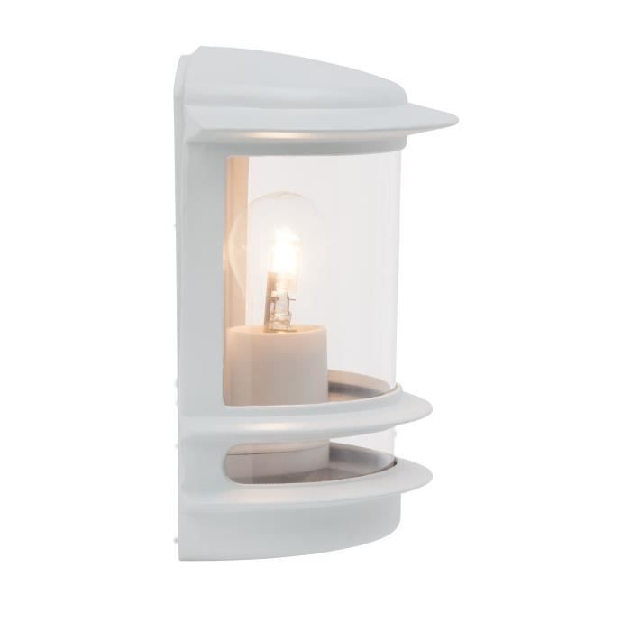 Brilliant Hollywood Outdoor Wall Light - White - E27 Max 60W