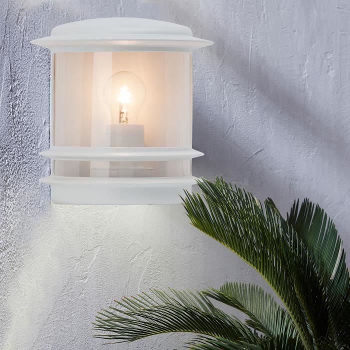 Brilliant Hollywood Outdoor Wall Light - White - E27 Max 60W