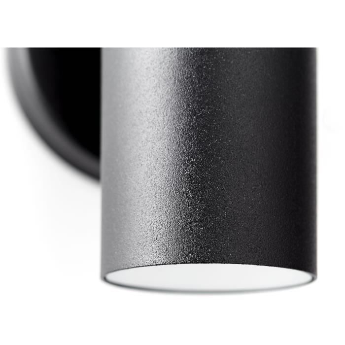 BRILLIANT JANDY 2 L Outdoor Wall Light - Black - Metal/Glass - GU10 max 18W - IP44