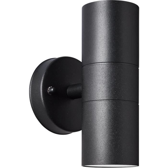 BRILLIANT JANDY 2 L Outdoor Wall Light - Black - Metal/Glass - GU10 max 18W - IP44