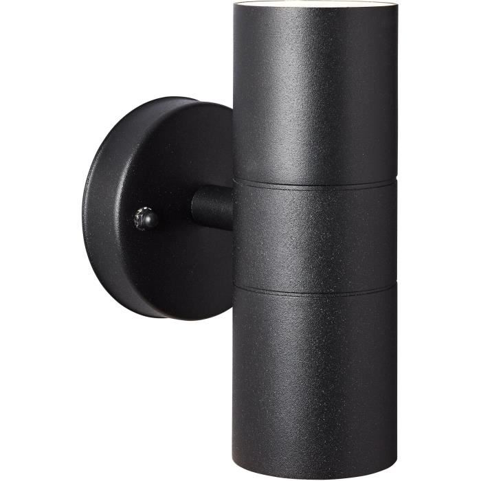 BRILLIANT JANDY 2 L Outdoor Wall Light - Black - Metal/Glass - GU10 max 18W - IP44