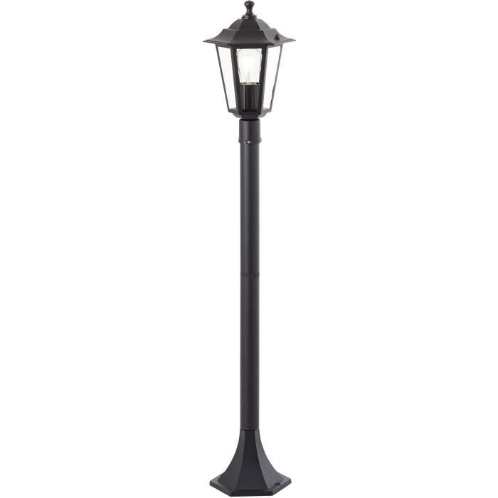 Outdoor Bollard Light - BRILLIANT - CARLEEN - Black - Metal/Glass - E27 Max 60W - IP44