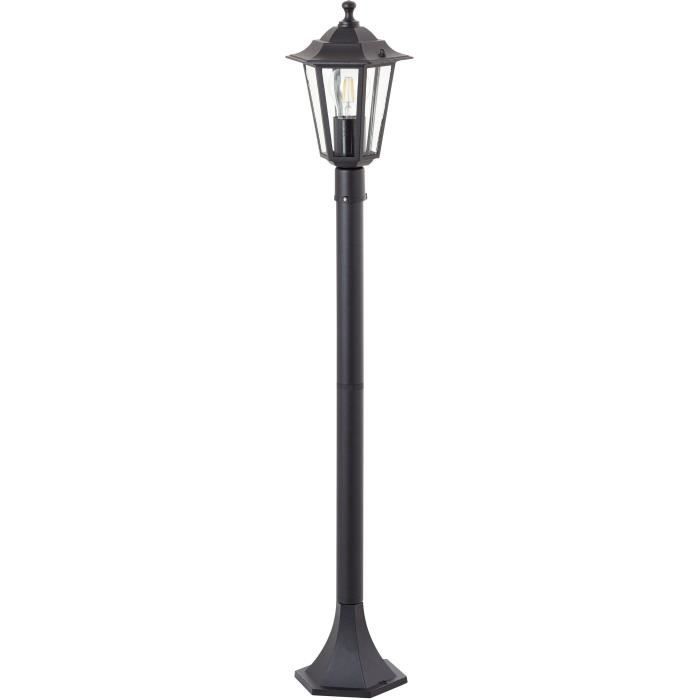 Outdoor Bollard Light - BRILLIANT - CARLEEN - Black - Metal/Glass - E27 Max 60W - IP44