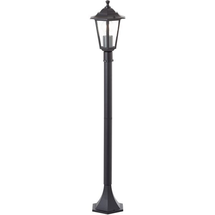 Outdoor Bollard Light - BRILLIANT - CARLEEN - Black - Metal/Glass - E27 Max 60W - IP44