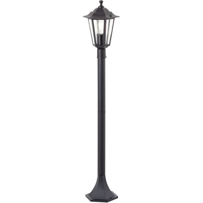 Outdoor Bollard Light - BRILLIANT - CARLEEN - Black - Metal/Glass - E27 Max 60W - IP44