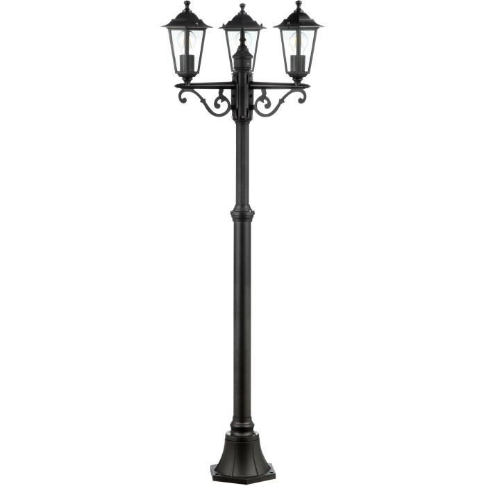CARLEEN 3 L Outdoor Floor Lamp - BRILLIANT - Black - Metal/Glass - 200x61cm - IP44