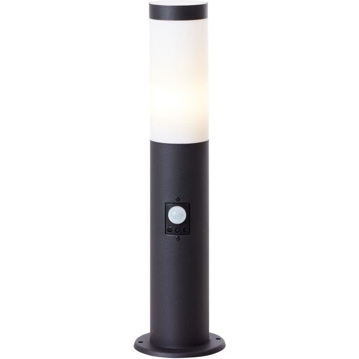 BRILLIANT Outdoor Bollard - DODY E27 - Motion Detector - Black - IP44 Certified