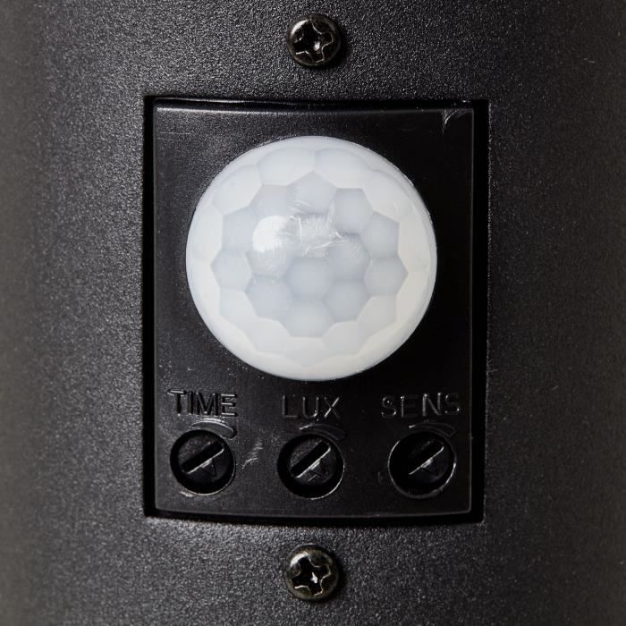 BRILLIANT Outdoor Bollard - DODY E27 - Motion Detector - Black - IP44 Certified