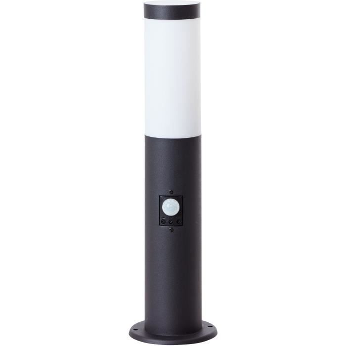 BRILLIANT Outdoor Bollard - DODY E27 - Motion Detector - Black - IP44 Certified