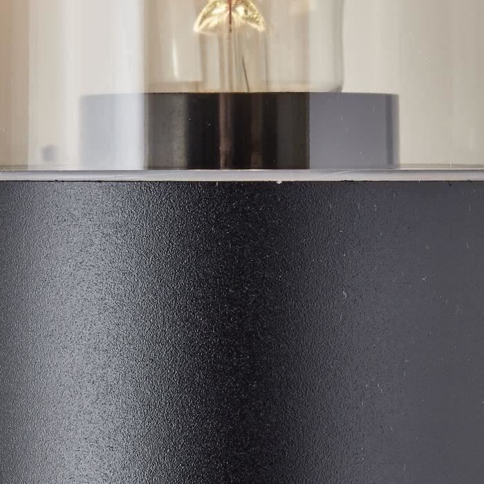 SERGIORO Outdoor Wall Light - Frosted Black Aluminum, IP44 Rated - Ideal for Outdoor Lighting E27-Fassungen