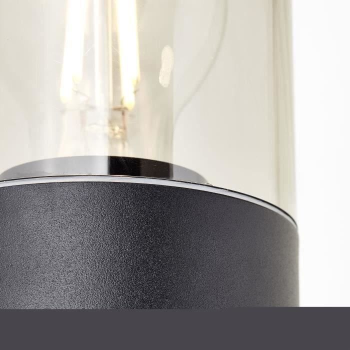 BRILLIANT SERGIORO Outdoor Wall Light - Frosted Black - Aluminium/Plastic - 2 L with Motion Sensor - IP44
