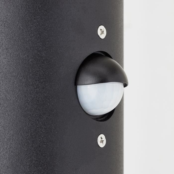 BRILLIANT SERGIORO Outdoor Wall Light - Frosted Black - Aluminium/Plastic - 2 L with Motion Sensor - IP44