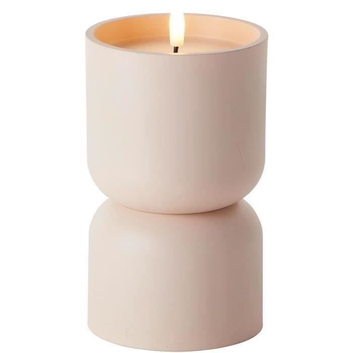 BRILLIANT LOVERE Outdoor Table Lamp - Candle Shape - Beige and Light Brown - Plastic - 3W