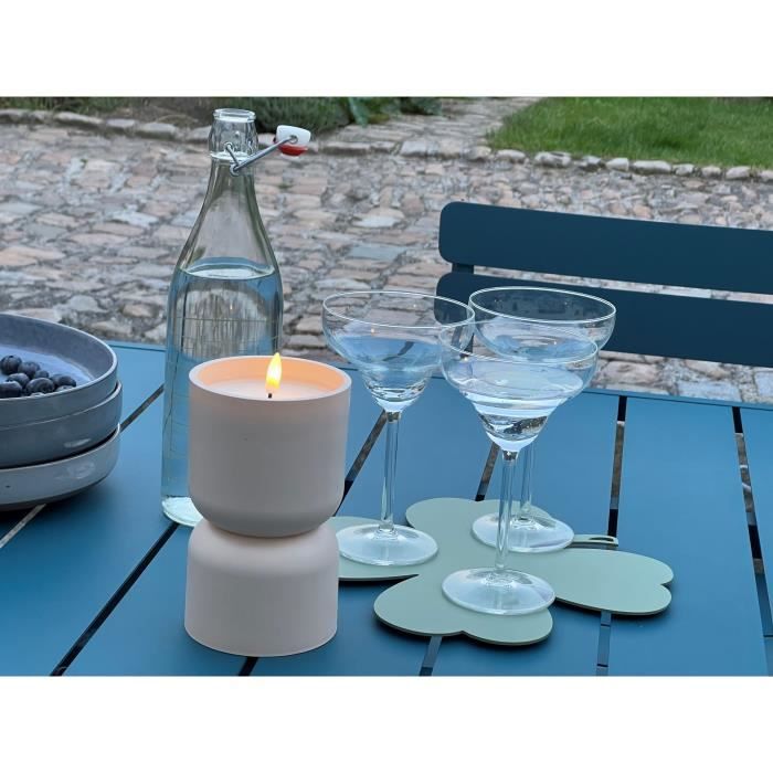 BRILLIANT LOVERE Outdoor Table Lamp - Candle Shape - Beige and Light Brown - Plastic - 3W