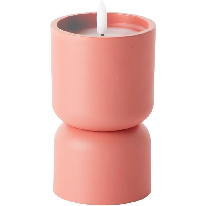 BRILLIANT LOVERE Outdoor Table Lamp - Candle Shape - Terracotta - Plastic - 3W