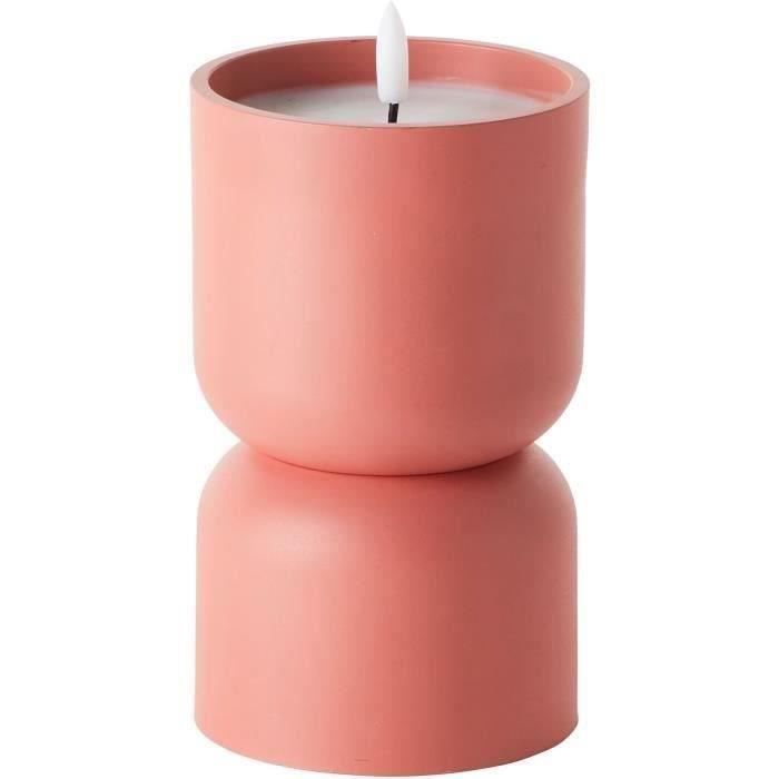 BRILLIANT LOVERE Outdoor Table Lamp - Candle Shape - Terracotta - Plastic - 3W
