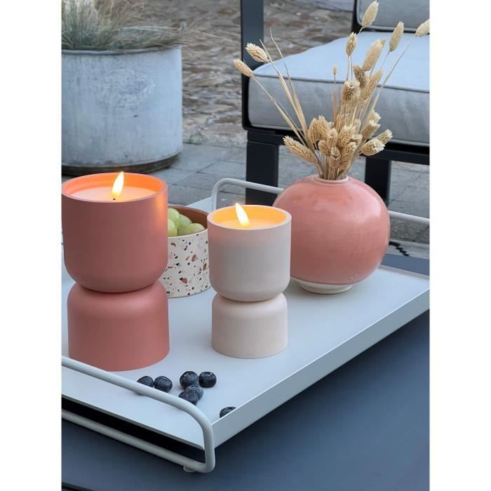 BRILLIANT LOVERE Outdoor Table Lamp - Candle Shape - Terracotta - Plastic - 3W
