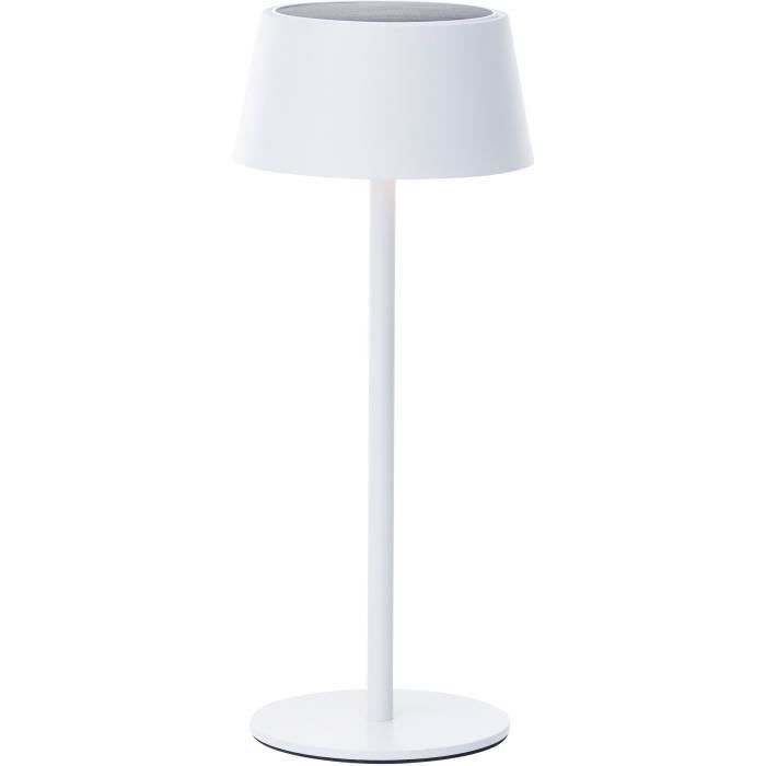 Lampe de table d'extérieur - BRILLIANT - PICCO - LED et solaire - Métal et plastique - 5 W - Blanc