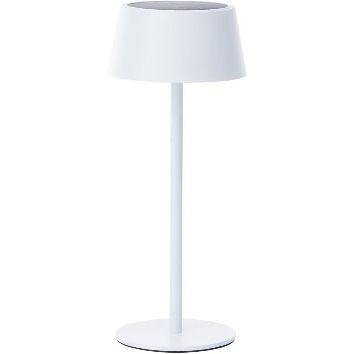 Lampe de table d'extérieur - BRILLIANT - PICCO - LED et solaire - Métal et plastique - 5 W - Blanc