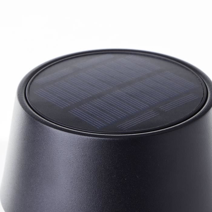 BRILLIANT Outdoor Table Lamp - PICCO - 5W LED - Solar Powered - Metal/Plastic - Frosted Black