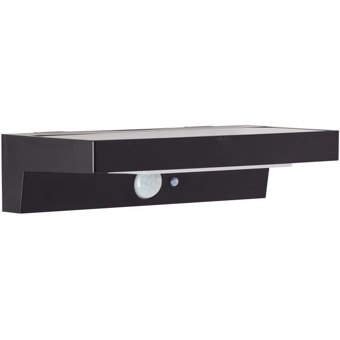 BRILLIANT Outdoor Wall Light - BARKER - LED - Solar Powered - Motion Sensor - 4W - Black