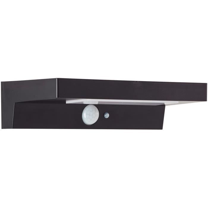 BRILLIANT Outdoor Wall Light - BARKER - LED - Solar Powered - Motion Sensor - 4W - Black