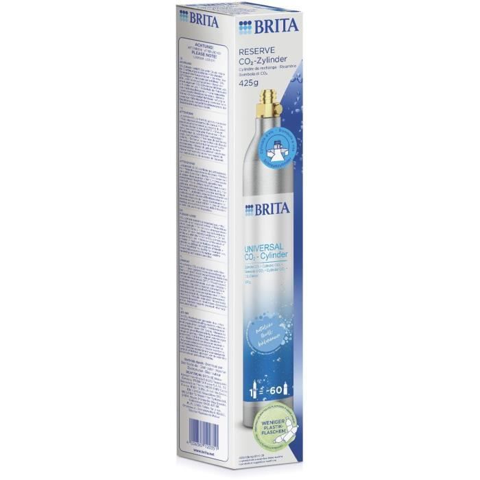 BRITA CO2 Replacement Cylinder - For Sparkling Water Machines - Carbonates Up to 60 L