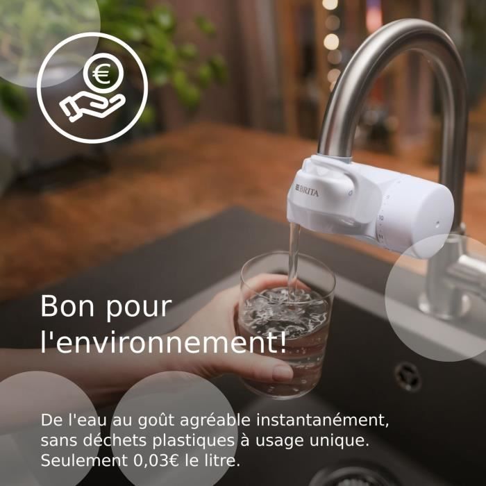 BRITA ON TAP Water Filtration System - Replacement Filter - Up to 4 Months of Filtered Water