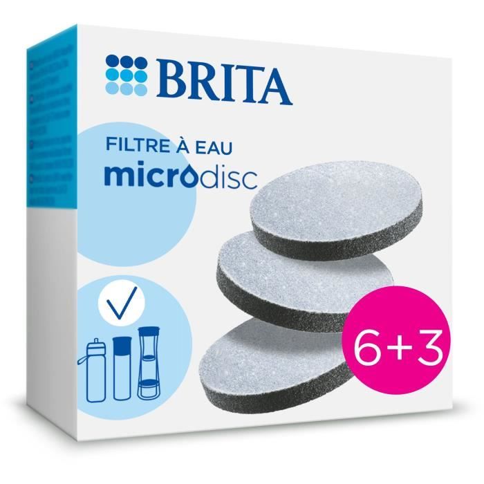 BRITA MicroDisc Cartridge - Pack of 9 - 1 Filter = 1 Month of Filtration