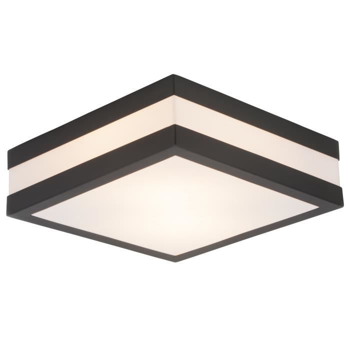 BRILLIANT Outdoor Ceiling Light MATTEO - Stainless Steel/Plastic - Anthracite/White - E27 - 2 x 40W - IP44