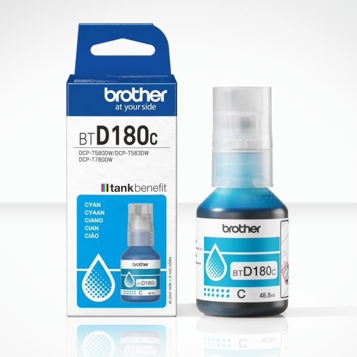 Brother - Ink Bottle BTD180C - Cyan - 5000 Pages - Standard Unit
