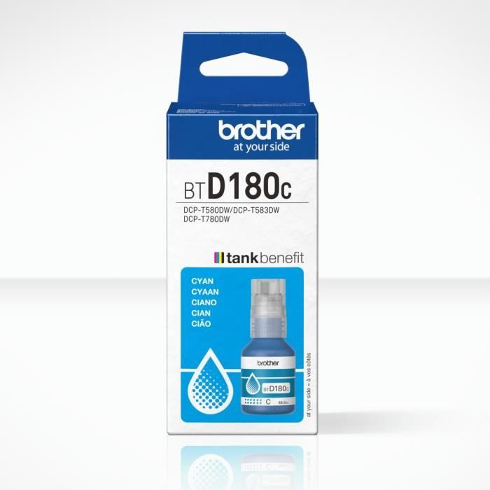 Brother - Ink Bottle BTD180C - Cyan - 5000 Pages - Standard Unit