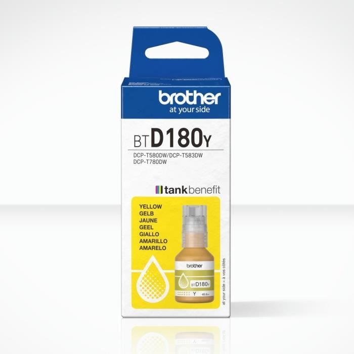 Brother - Ink Bottle BTD180Y - Yellow - 5000 Pages - Standard Unit