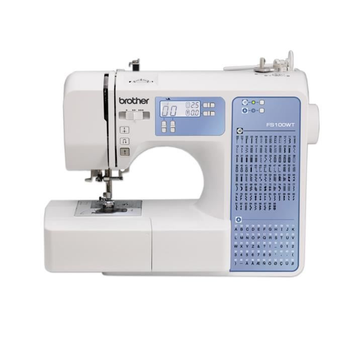 BROTHER FS100WT Electronic Sewing Machine - 100 Stitches - LCD Screen