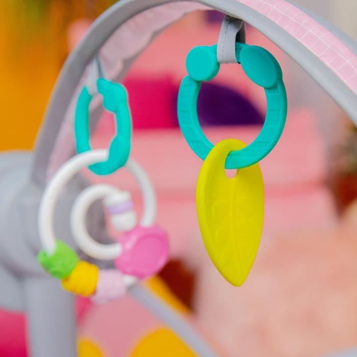 BRIGHT STARTS Electric Baby Swing - Compact - Pink - 6 Speeds
