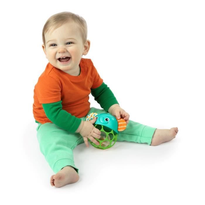 BRIGHT STARTS Light-Up Musical Rattle - Giggle & Glow - Elephant Toy - 0 M+