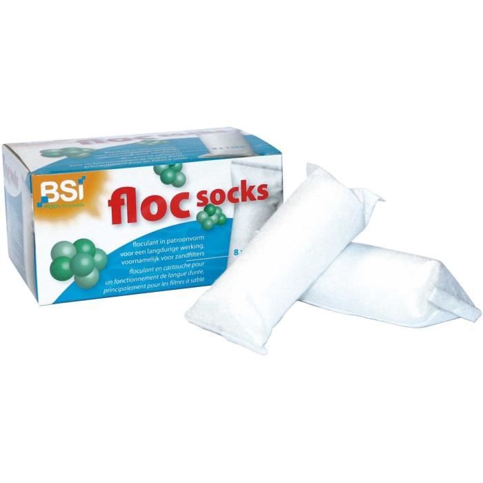 BSI Floc Socks - Flocculation Socks - 8 x 125 g - For Swimming Pools